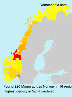 Surname Moum in Norway Surname Moum in Norway