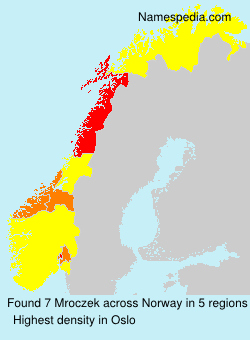 Surname Mroczek in Norway Surname Mroczek in Norway