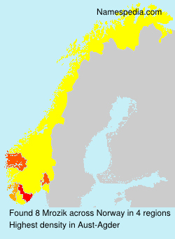 Surname Mrozik in Norway Surname Mrozik in Norway