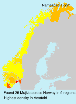 Surname Mujkic in Norway Surname Mujkic in Norway