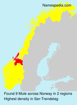 Surname Mule in Norway Surname Mule in Norway