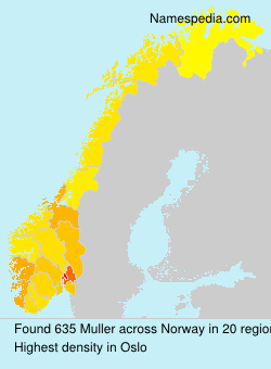 Surname Muller in Norway Surname Muller in Norway