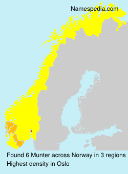 Surname Munter in Norway Surname Munter in Norway