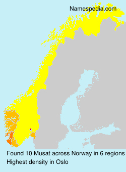 Surname Musat in Norway Surname Musat in Norway