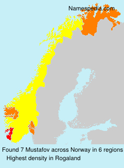 Surname Mustafov in Norway Surname Mustafov in Norway