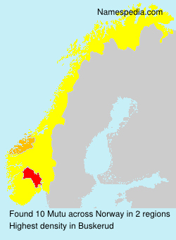Surname Mutu in Norway Surname Mutu in Norway