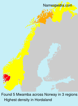 Surname Mwamba in Norway Surname Mwamba in Norway