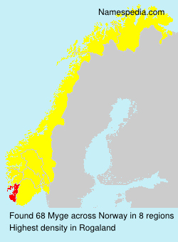 Surname Myge in Norway Surname Myge in Norway