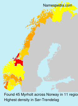 Surname Myrholt in Norway Surname Myrholt in Norway