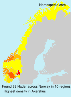 Surname Nader in Norway Surname Nader in Norway