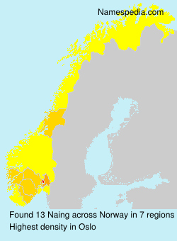 Surname Naing in Norway Surname Naing in Norway