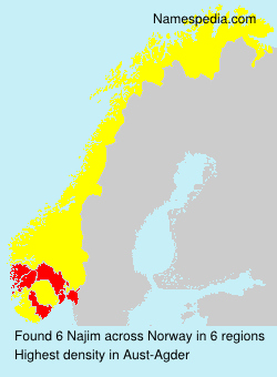 Surname Najim in Norway Surname Najim in Norway