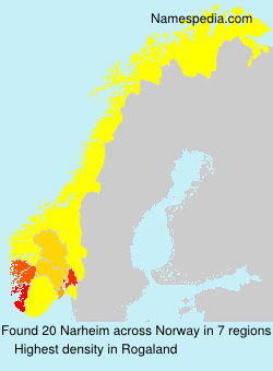 Surname Narheim in Norway Surname Narheim in Norway