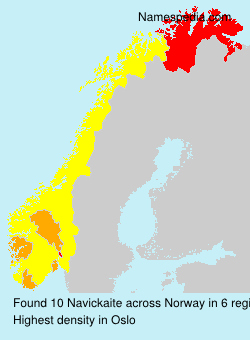 Surname Navickaite in Norway Surname Navickaite in Norway
