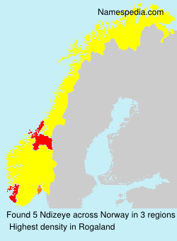 Surname Ndizeye in Norway Surname Ndizeye in Norway