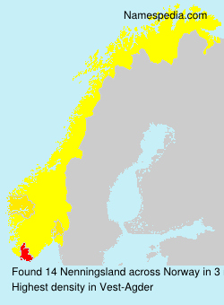 Surname Nenningsland in Norway Surname Nenningsland in Norway
