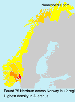 Surname Nerdrum in Norway Surname Nerdrum in Norway