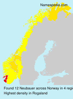 Surname Neubauer in Norway Surname Neubauer in Norway