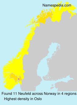 Surname Neufeld in Norway Surname Neufeld in Norway