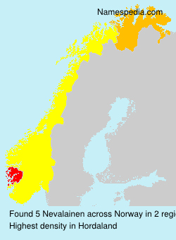 Surname Nevalainen in Norway Surname Nevalainen in Norway