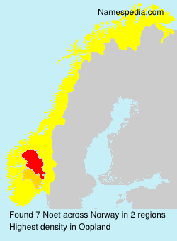 Surname Noet in Norway Surname Noet in Norway