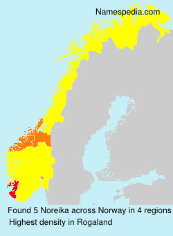 Surname Noreika in Norway Surname Noreika in Norway