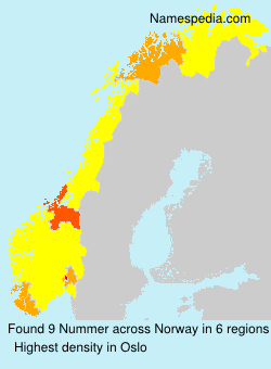 Surname Nummer in Norway Surname Nummer in Norway