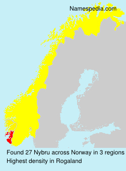 Surname Nybru in Norway