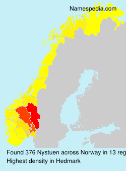 Surname Nystuen in Norway Surname Nystuen in Norway