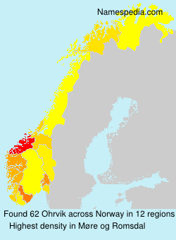 Surname Ohrvik in Norway Surname Ohrvik in Norway