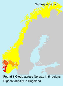 Surname Ojeda in Norway Surname Ojeda in Norway