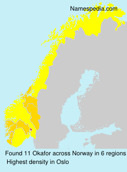 Surname Okafor in Norway