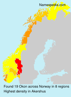 Surname Okon in Norway Surname Okon in Norway