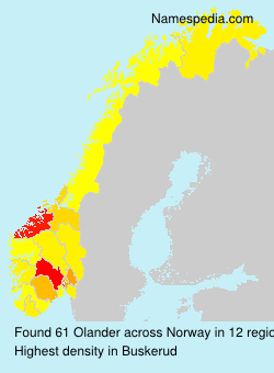 Surname Olander in Norway