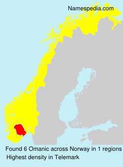 Surname Omanic in Norway