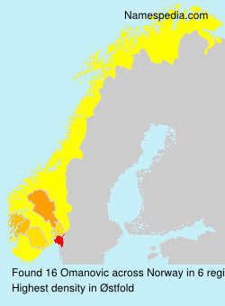 Surname Omanovic in Norway