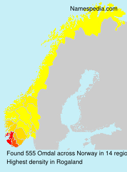 Surname Omdal in Norway Surname Omdal in Norway