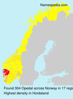 Surname Opedal in Norway Surname Opedal in Norway