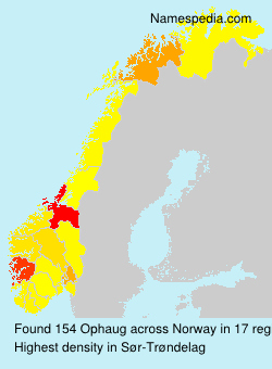 Surname Ophaug in Norway Surname Ophaug in Norway