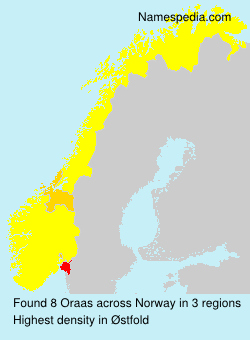 Surname Oraas in Norway