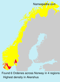 Surname Ordenes in Norway Surname Ordenes in Norway