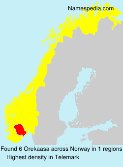 Surname Orekaasa in Norway Surname Orekaasa in Norway