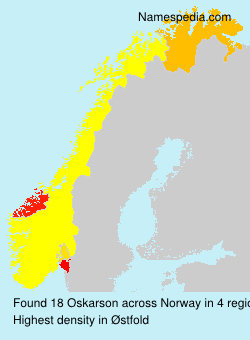 Surname Oskarson in Norway Surname Oskarson in Norway