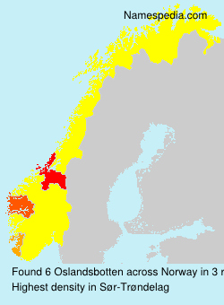 Surname Oslandsbotten in Norway Surname Oslandsbotten in Norway