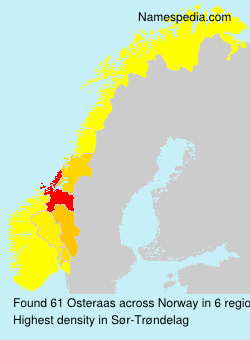Surname Osteraas in Norway Surname Osteraas in Norway