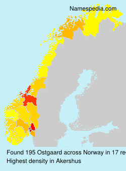Surname Ostgaard in Norway Surname Ostgaard in Norway