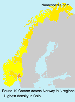 Surname Ostrom in Norway