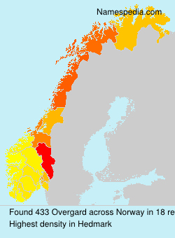 Surname Overgard in Norway Surname Overgard in Norway