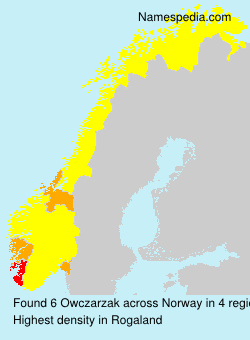 Surname Owczarzak in Norway Surname Owczarzak in Norway