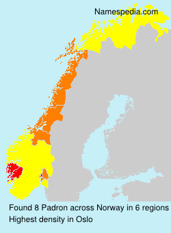 Surname Padron in Norway Surname Padron in Norway